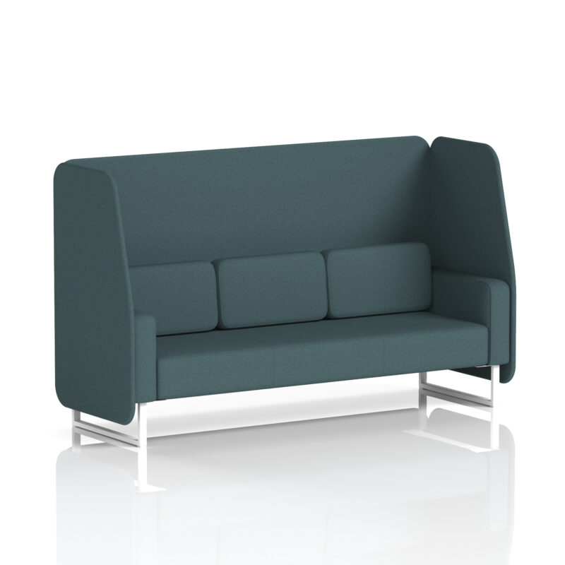 Brixworth Open Booth With White Legs in Single Tone - Image 33