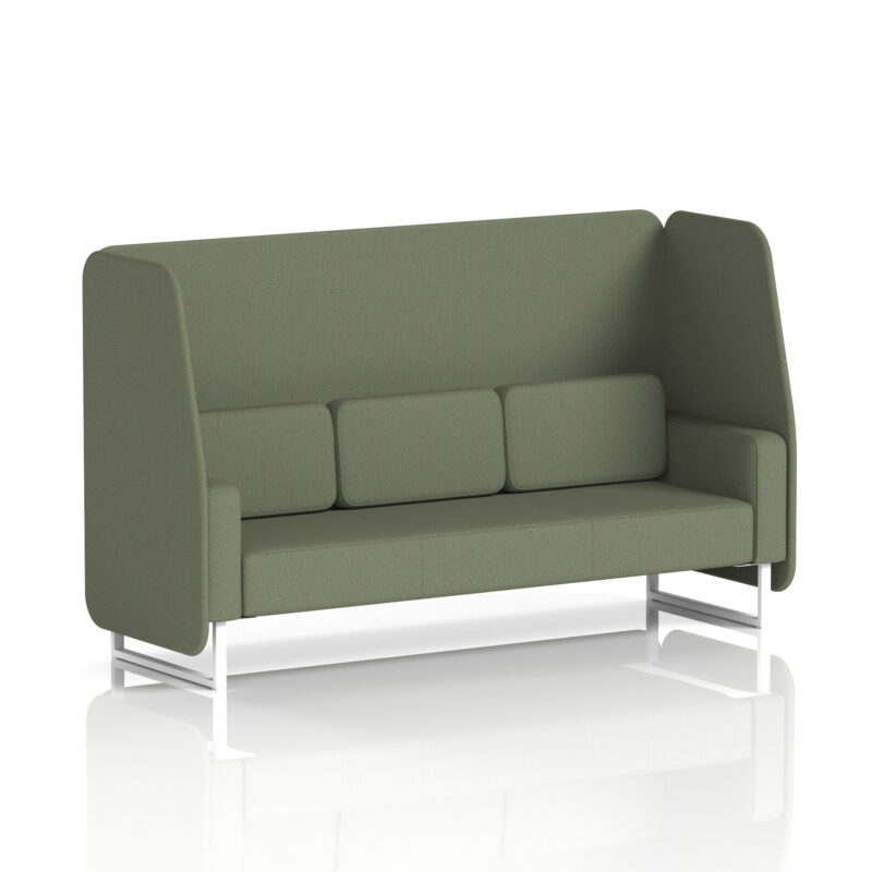 Brixworth Open Booth With White Legs in Single Tone - Image 42