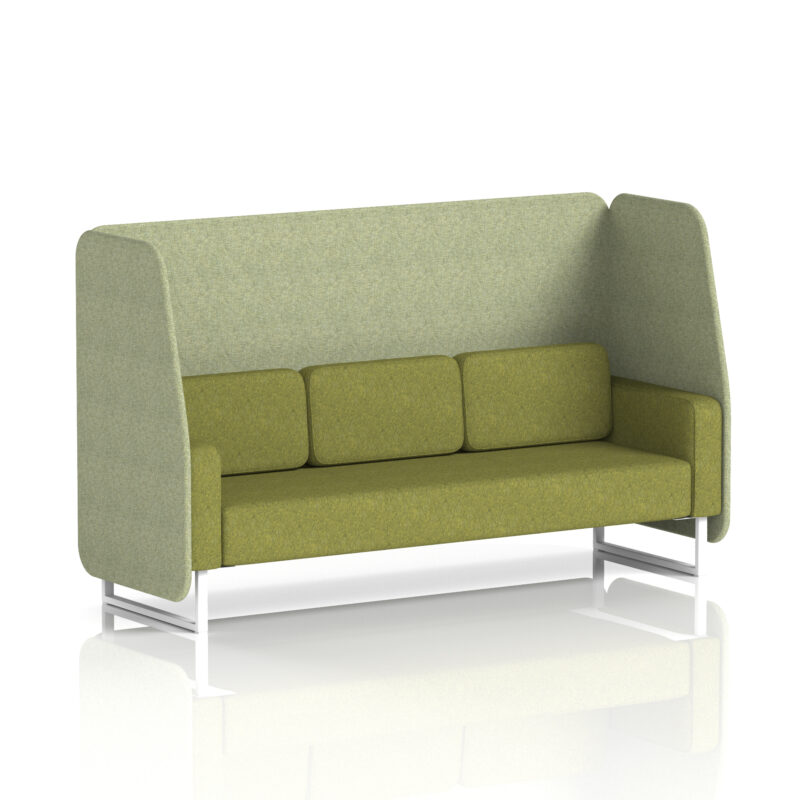 Brixworth Open Booth With White Legs in Two Tone - Image 3