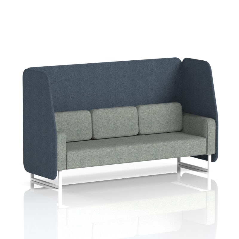 Brixworth Open Booth With White Legs in Two Tone - Image 9