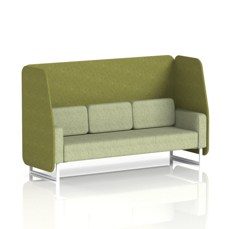 Brixworth Open Booth With White Legs in Two Tone - Image 12