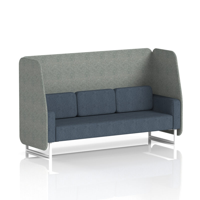 Brixworth Open Booth With White Legs in Two Tone - Image 15