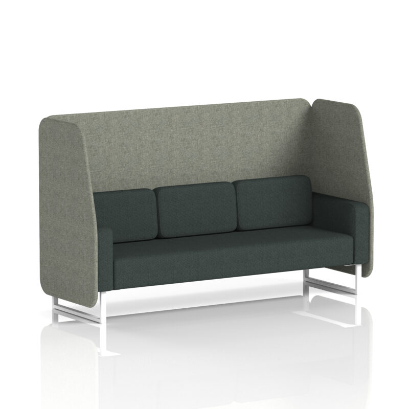 Brixworth Open Booth With White Legs in Two Tone - Image 18