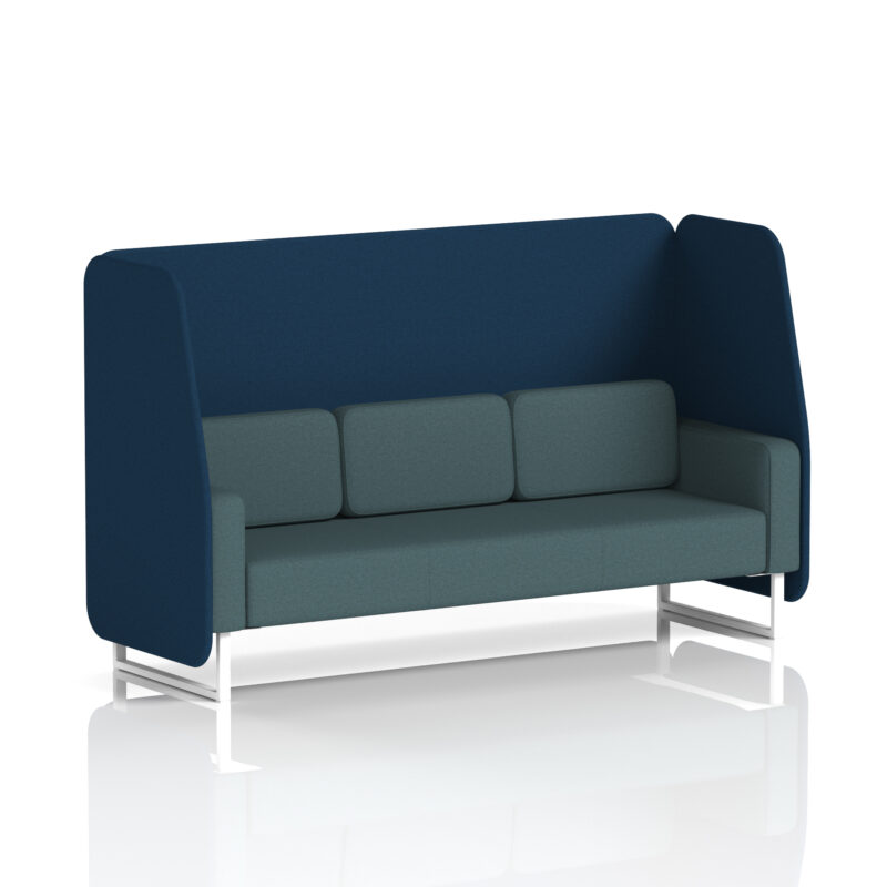 Brixworth Open Booth With White Legs in Two Tone - Image 24