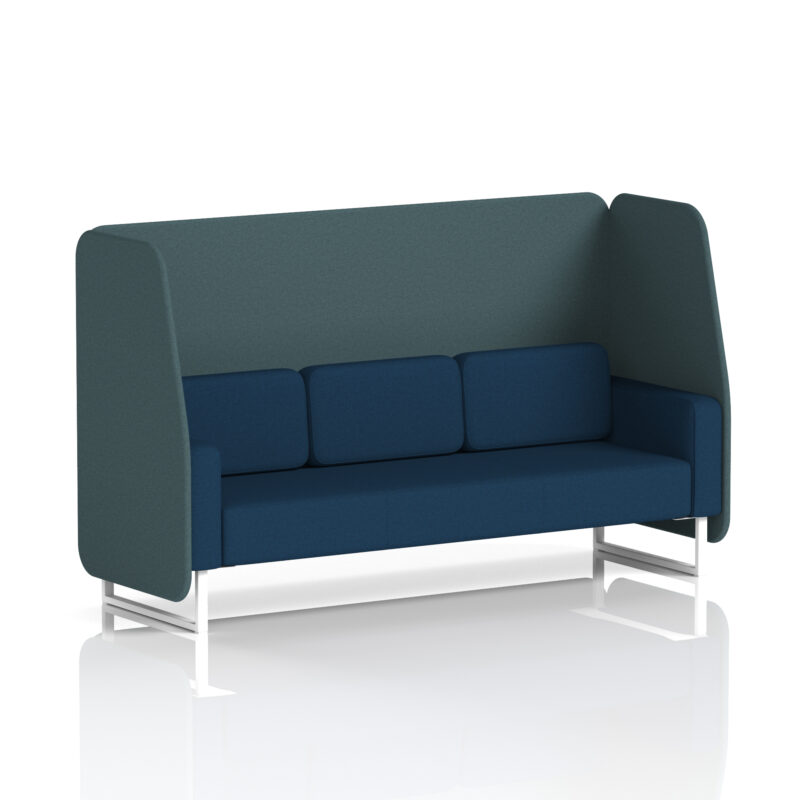 Brixworth Open Booth With White Legs in Two Tone - Image 33