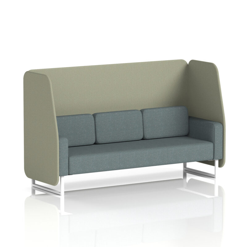 Brixworth Open Booth With White Legs in Two Tone - Image 45