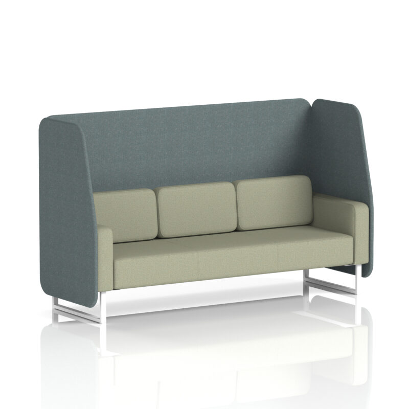Brixworth Open Booth With White Legs in Two Tone - Image 54