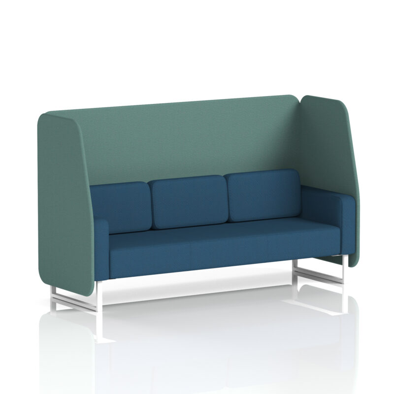 Brixworth Open Booth With White Legs in Two Tone - Image 75