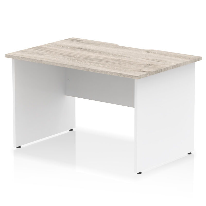 Impulse Scalloped Edge 1200mm Straight Desk Panel End Leg - Image 9
