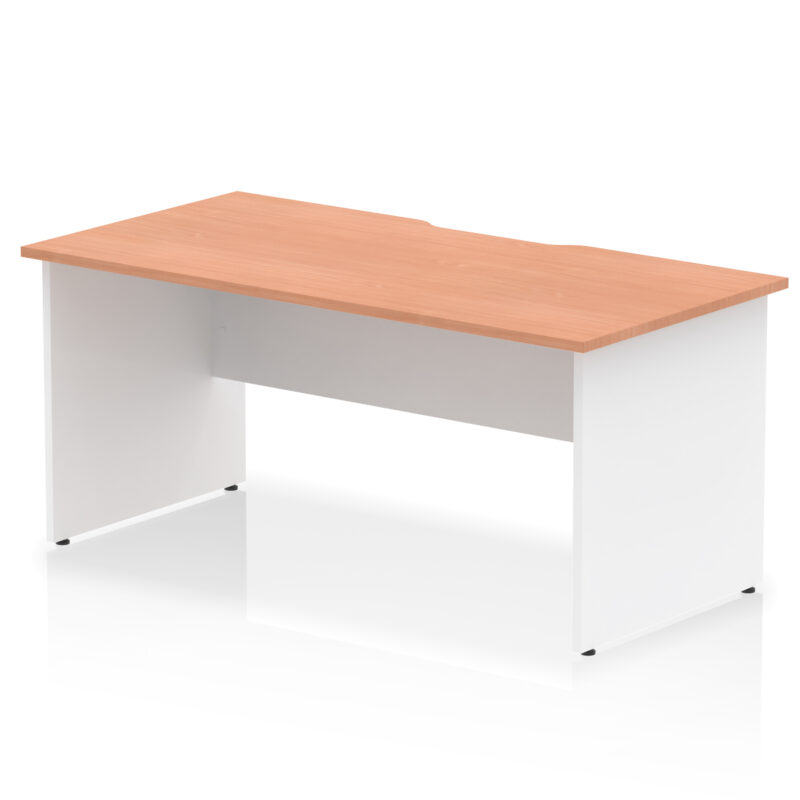 Impulse Scalloped Edge 1600mm Straight Desk Panel End Leg - Image 8