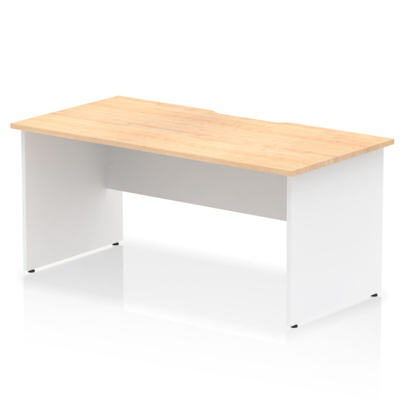 Impulse Scalloped Edge 1600mm Straight Desk Panel End Leg - Image 10